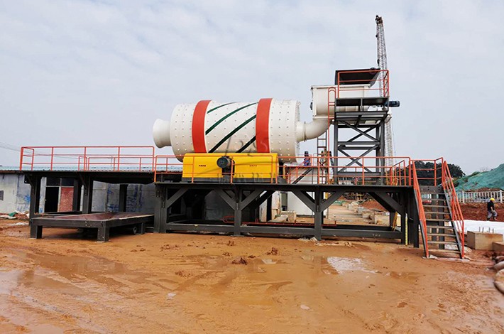 土壤淋洗设备运行现场