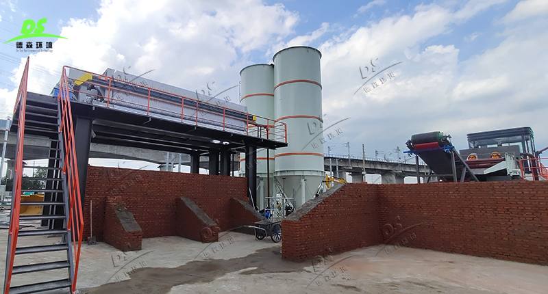 重金属污染土壤淋洗修复现场